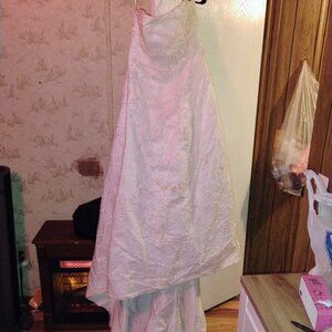 Wedding dress with train